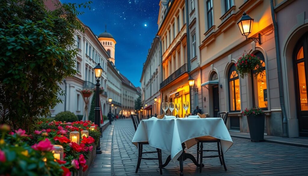 romantyczna kolacja w Krakowie