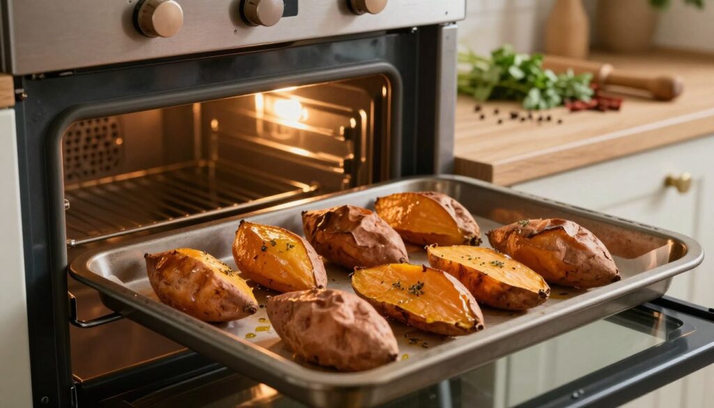 optymalny czas pieczenia batatów